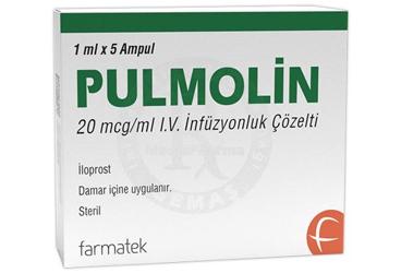PULMOLIN 20 MCG/ML IV �NF�ZYONLUK ��ZELT� (5 AMPUL)